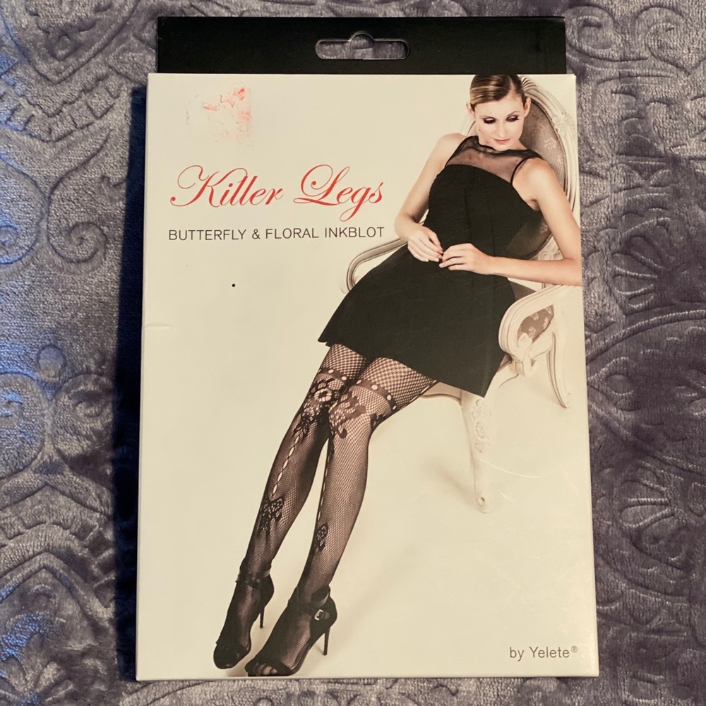NWT Patterned Fishnet Stockings